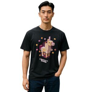 Crossy Road Mens Unihorse Tee Shirt Gray Size L